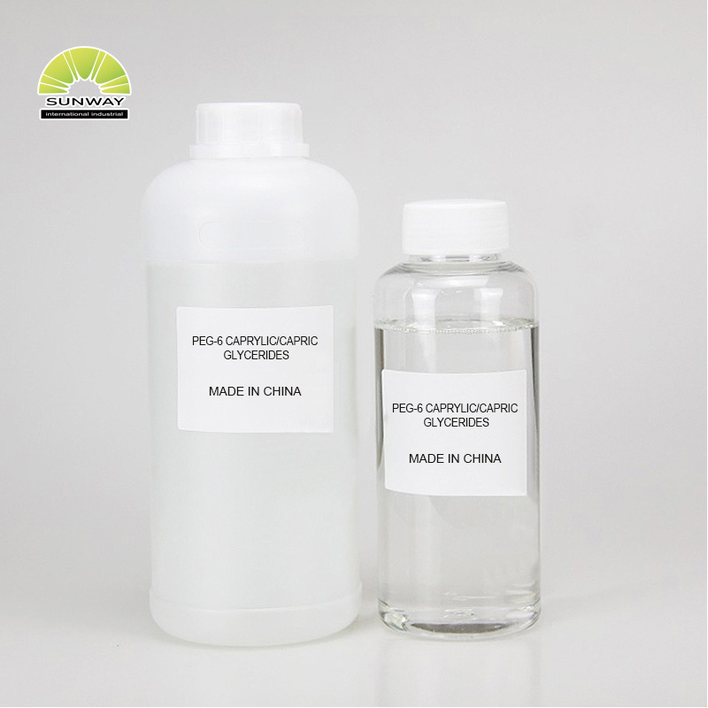 فیکٹری سپلائی کاسمیٹک گریڈ سکن کیئر ایجنٹ سپلیمنٹ ایملسیفائنگ سٹیبلائزر پیگ-6 کیپریلک/کیپرک گلیسرائیڈز