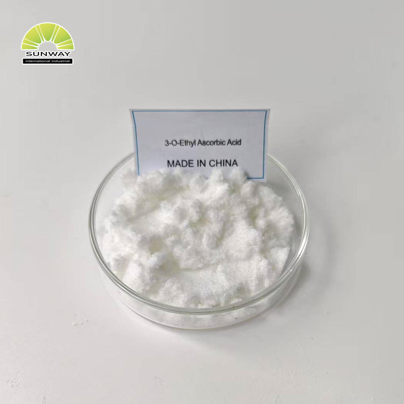 کاسمیٹک خام مال جلد کو چمکانے والا 99.98% 3-O-Ethyl Ascorbic Acid Vce پاؤڈر سفید کرنے والی مصنوعات کے لیے