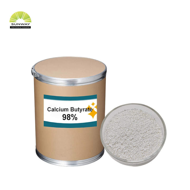 فیکٹری سپلائی 98 ٪ 50 ٪ 90 ٪ کیلشیم بائیریٹ فیڈ ایڈیٹیو بائٹیرک ایسڈ کیلشیم نمک CAS 5743-36-2 کیلشیم بٹیریٹ