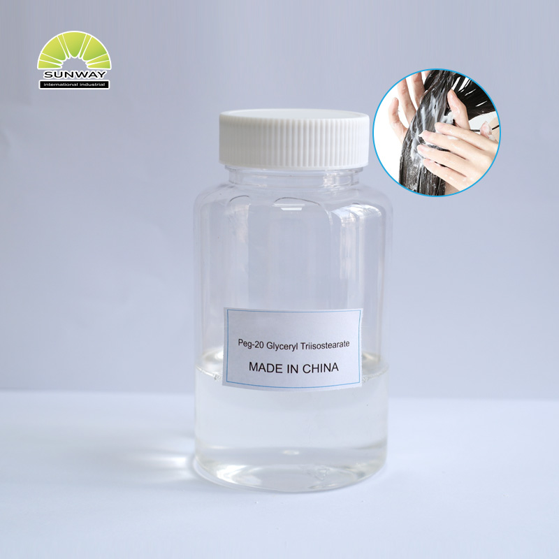 کاسمیٹک خام مال ایملسیفائر پیگ -20 گلیسریل ٹرائسوسٹیریٹ CAS 86846-21-1