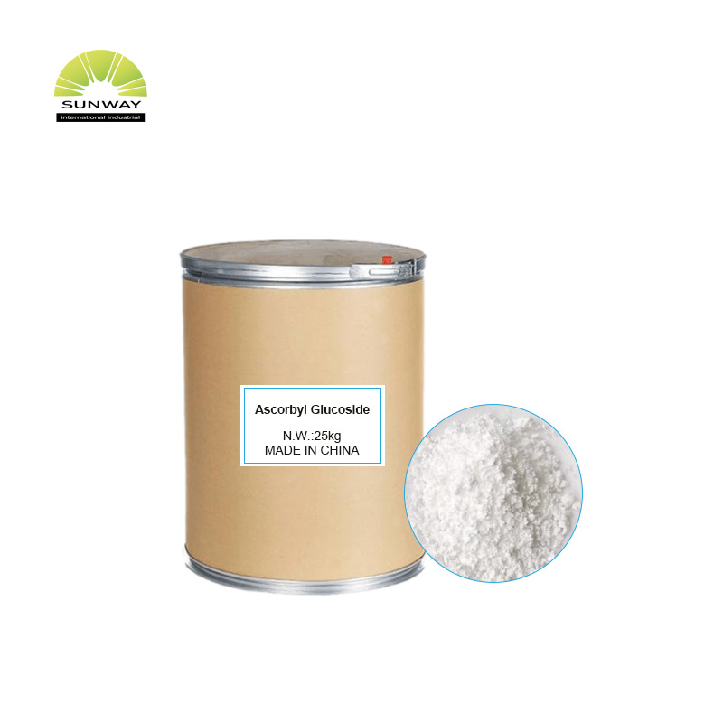 کاسمیٹک گریڈ کی جلد کو چمکانے والا AA2G Ascorbyl Glucoside پاؤڈر سفید کرنے والی مصنوعات کے لیے