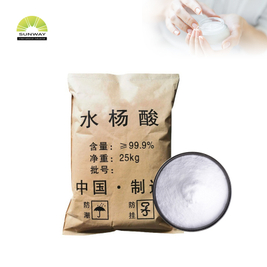 صنعتی گریڈ ڈیلی کیمیکل کیمیکل سبلیمڈ کیمیکل 99 ٪ خالص سیلیسیلک ایسڈ سی اے ایس 69-72-7