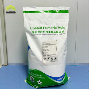 SUNWAY فوڈ گریڈ 98.5 encapsulated Fumaric Acid Manufacturer سفید یا پیلے رنگ کا پاؤڈر Fumaric Acid Cas 110-17-8