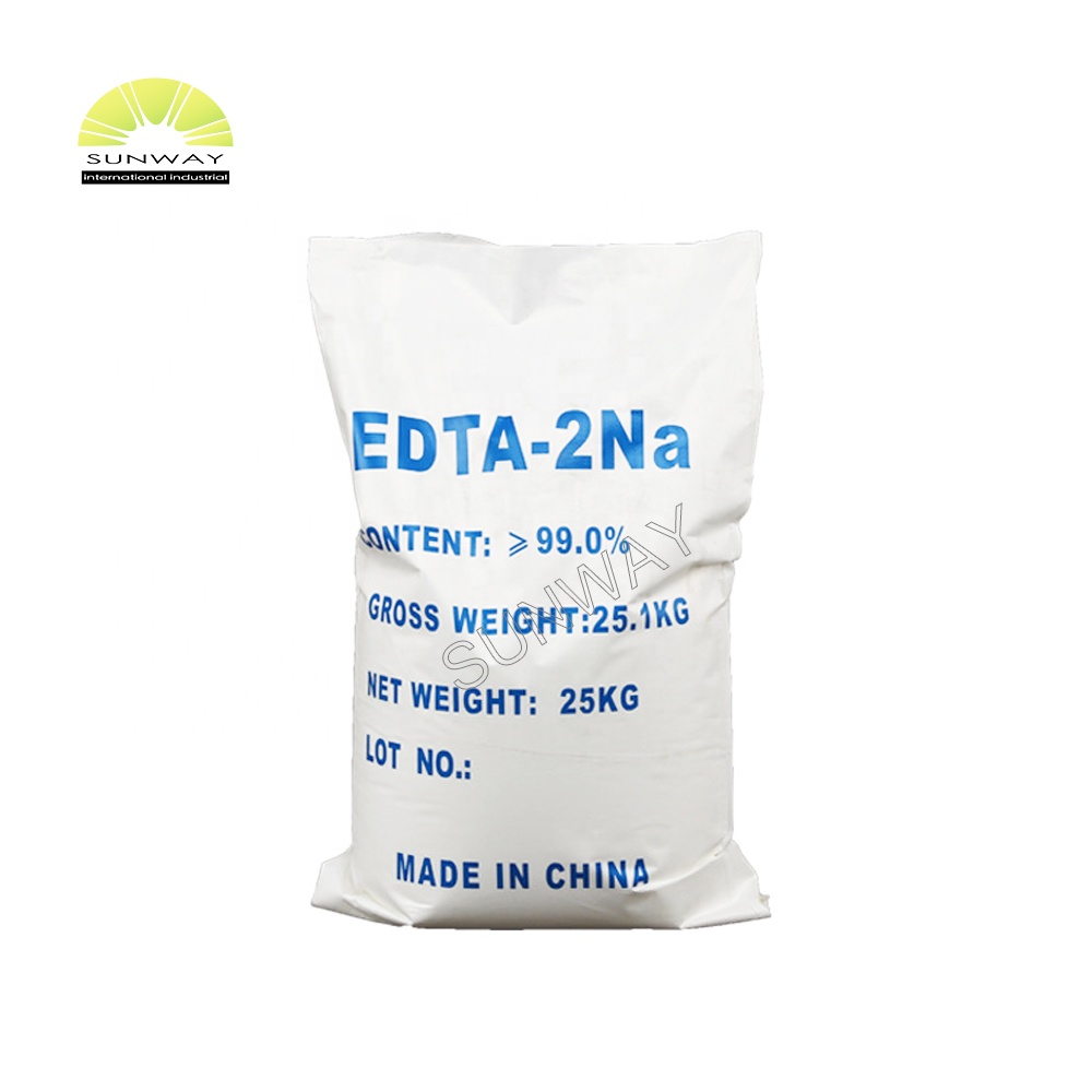 SUNWAY disodium edta 99% min edta 2 na/edta 2na صنعتی گریڈ فوڈ گریڈ برائے فروخت CAS NO.15708-41-5