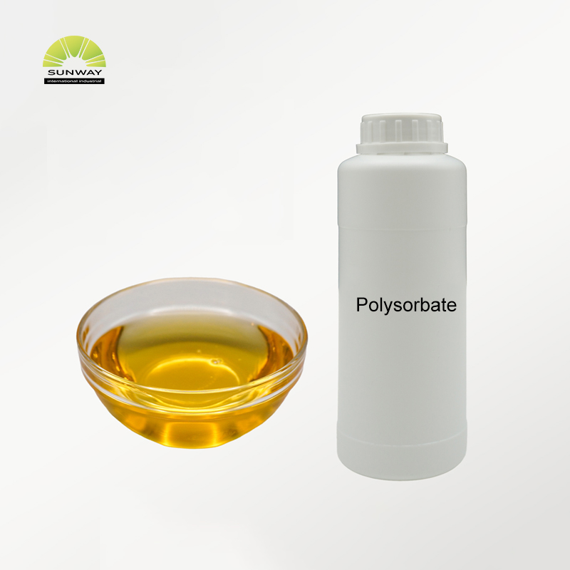 اعلی درجے کی اچھی قیمت روزانہ کیمیکل خام کیمیکل ایملسیفائر مائع پولیسوربیٹ 20/60/80