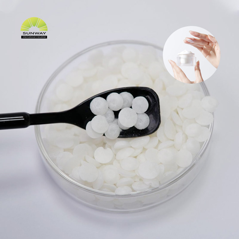 مینوفیکچرر سپلائی ایملسیفائر کریم رنگین مومی ٹھوس 100% 20 کلوگرام/ڈرم پیگ-100 سٹیریٹ