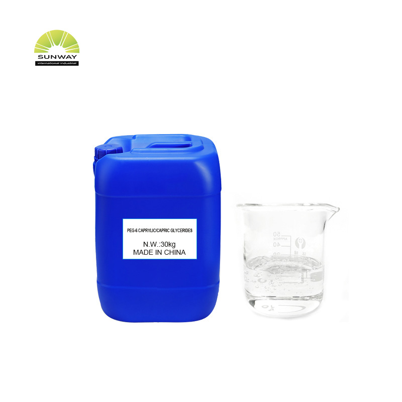 فیکٹری سپلائی کاسمیٹک گریڈ سکن کیئر ایجنٹ سپلیمنٹ ایملسیفائنگ سٹیبلائزر پیگ-6 کیپریلک/کیپرک گلیسرائیڈز