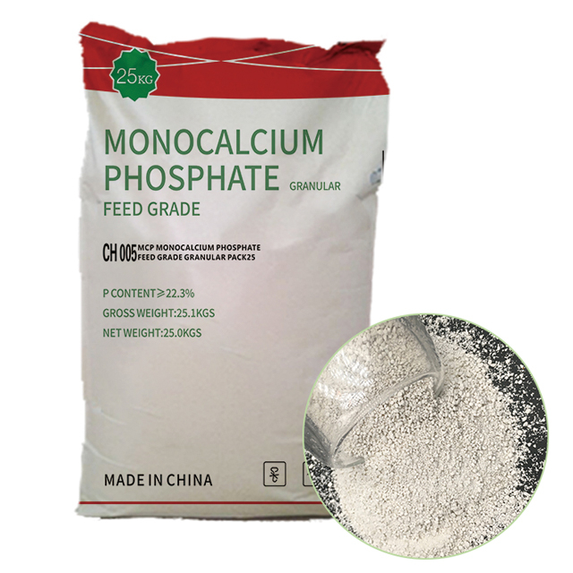 پولٹری اور لائیوسٹاک میں تھوک قیمت فیڈ گریڈ MCP 22% Monocalcium فاسفیٹ