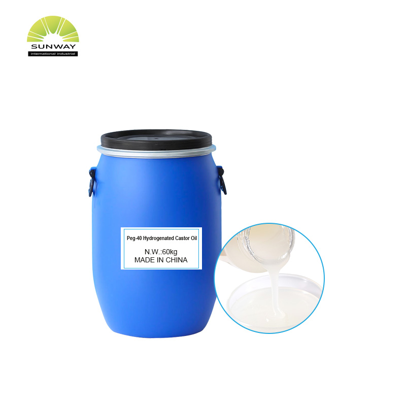 فیکٹری سپلائی سالوینٹ ڈٹرجنٹ خام مال پیگ 40 ہائیڈروجنیٹڈ کیسٹر آئل