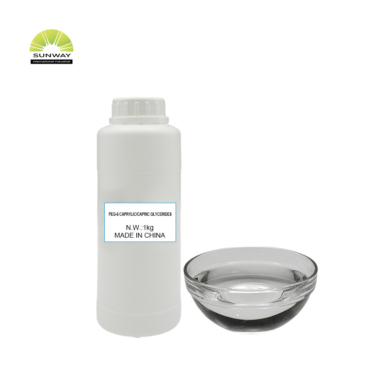 فیکٹری سپلائی کاسمیٹک گریڈ سکن کیئر ایجنٹ سپلیمنٹ ایملسیفائنگ سٹیبلائزر پیگ-6 کیپریلک/کیپرک گلیسرائیڈز