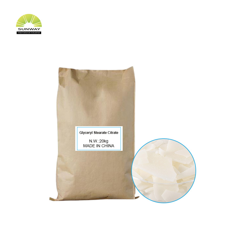 میک اپ کے لیے پریمیم کاسمیٹک گریڈ ایملسیفائر 100% گلیسریل سٹیریٹ سائٹریٹ CAS 55840-13-6