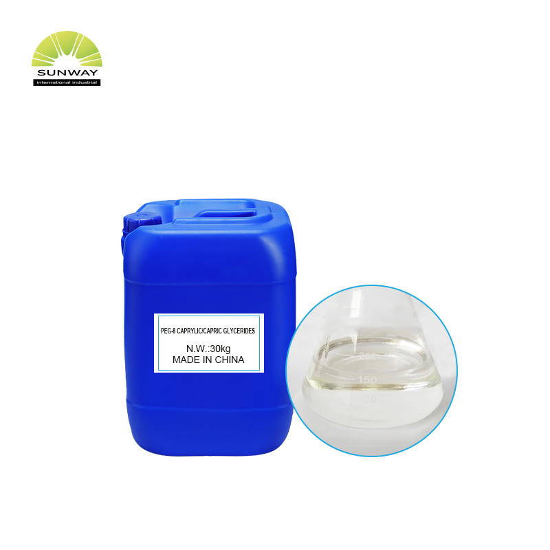 فیکٹری سپلائی روزانہ کیمیکل خام مال Peg-8 Caprylic/Capric Glycerides